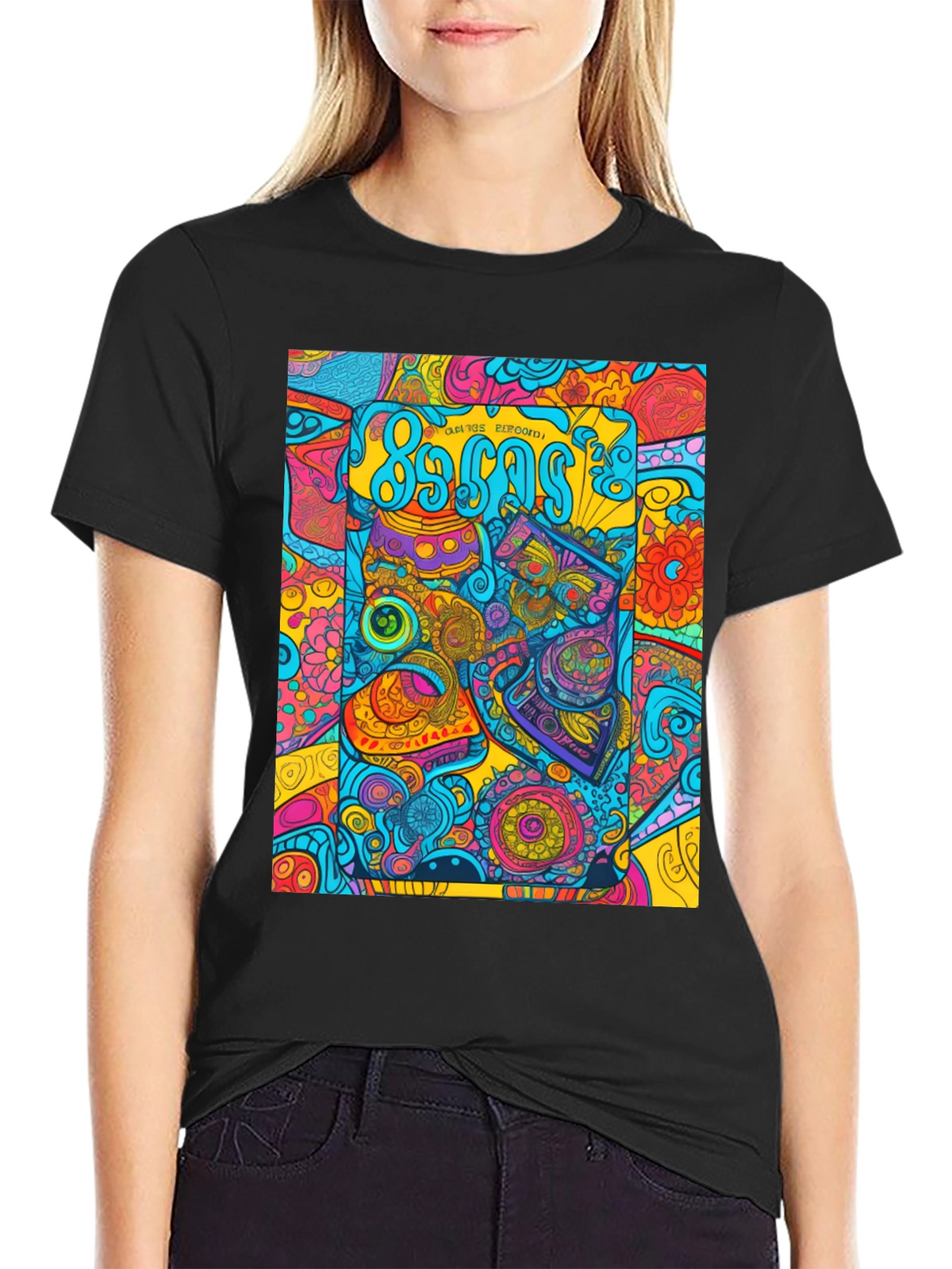 Retro 80s Pattern Graphic Tee