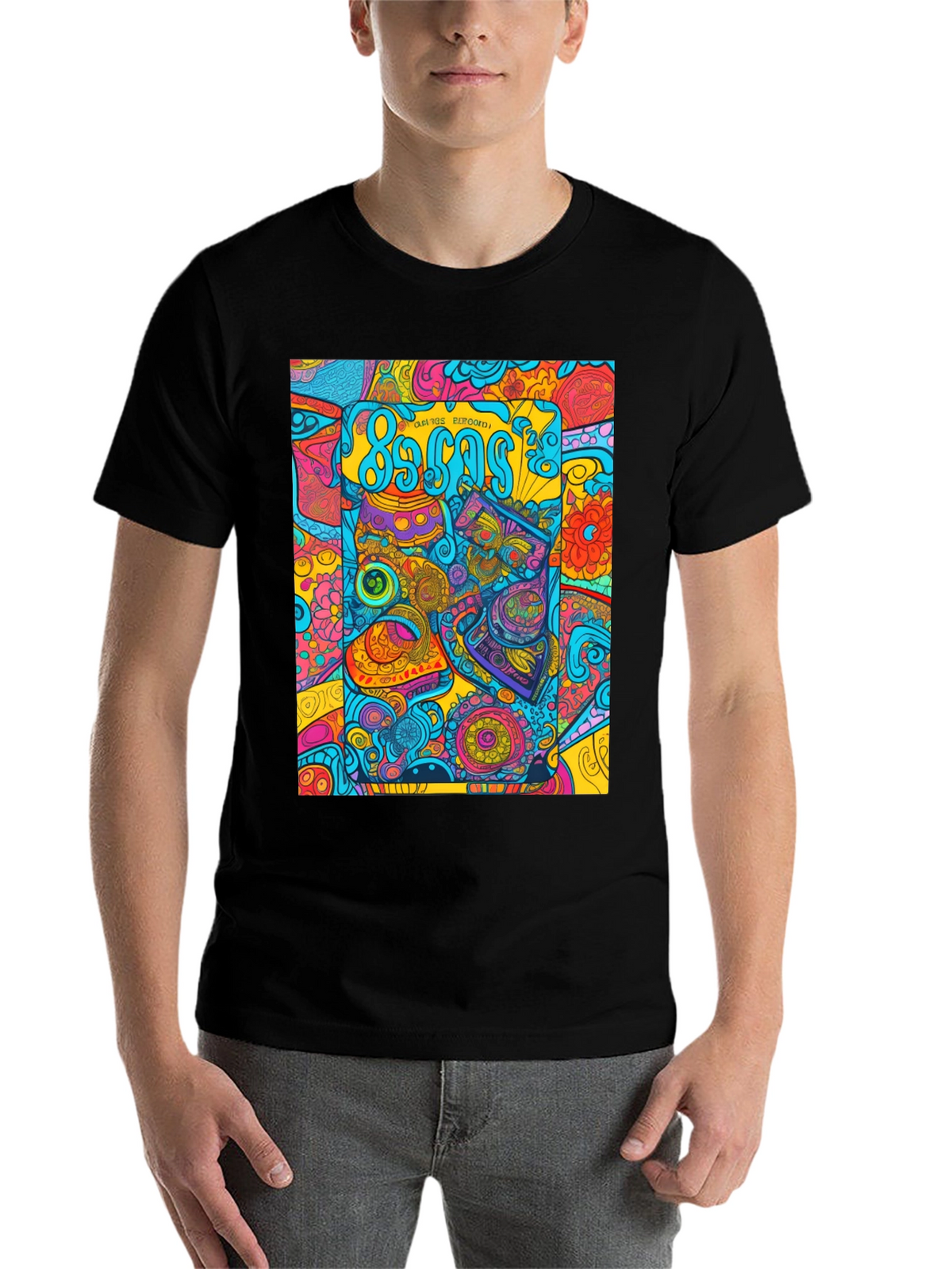 Retro 80s Pattern Graphic Tee