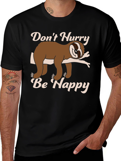 Dont Hurry Be Happy Sloth T-Shirt
