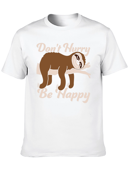 Dont Hurry Be Happy Sloth T-Shirt
