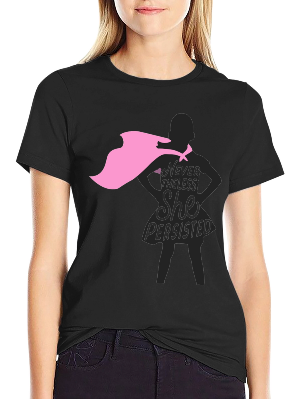 Nevertheless She Persisted Graphic Tee - Black