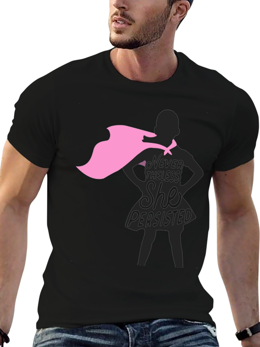 Nevertheless She Persisted Graphic Tee - Black