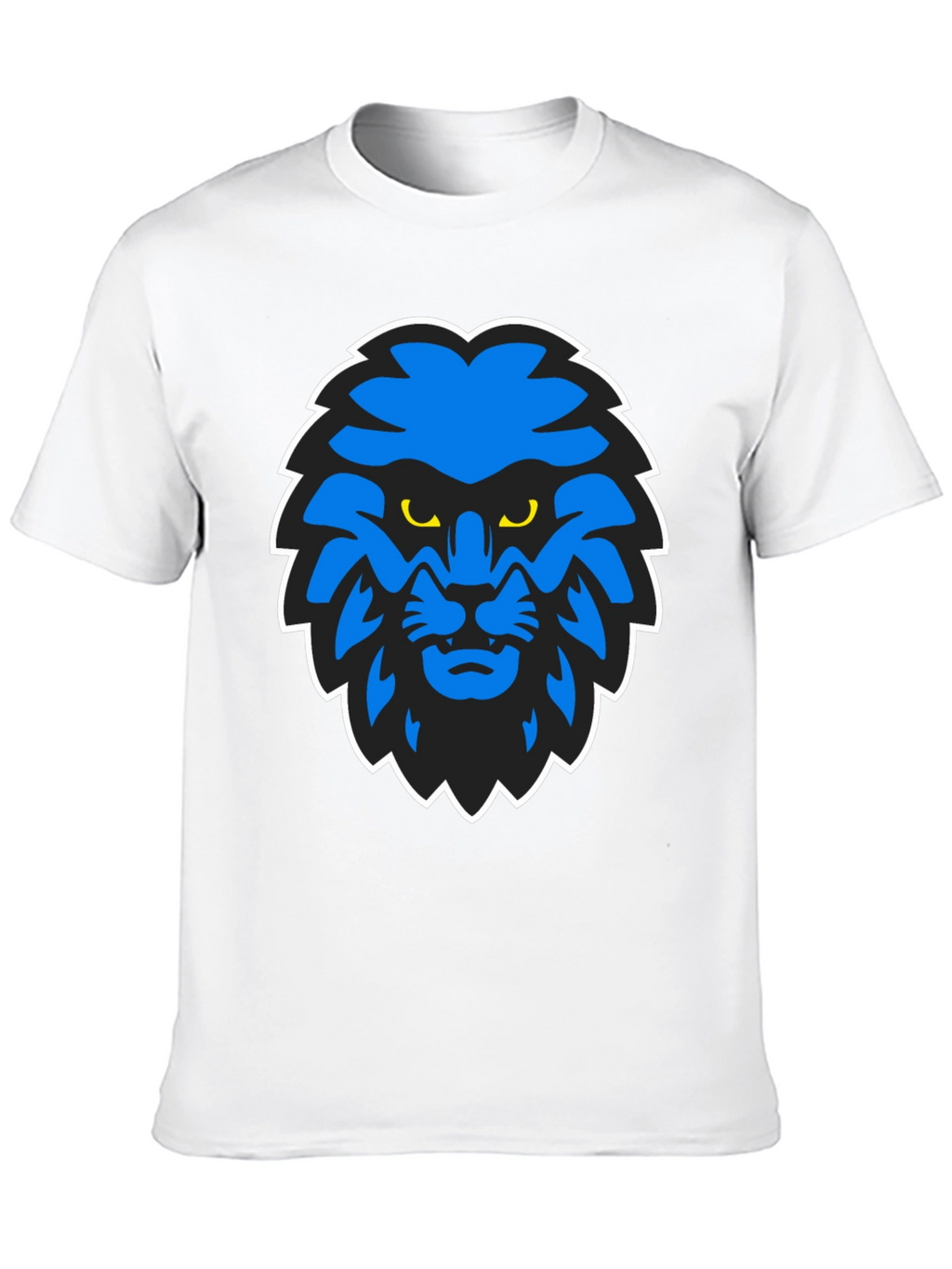 Blue Lion Graphic Black T-Shirt