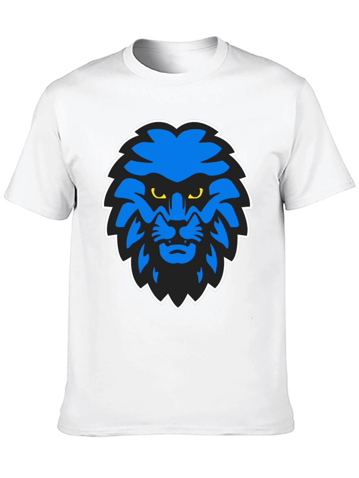 Blue Lion Graphic Black T-Shirt