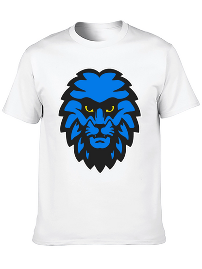 Blue Lion Graphic Black T-Shirt