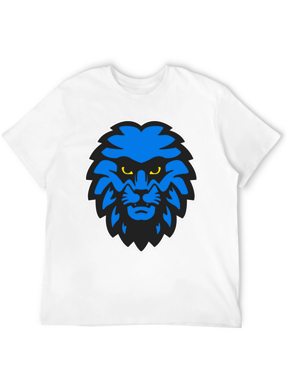 Blue Lion Graphic Black T-Shirt