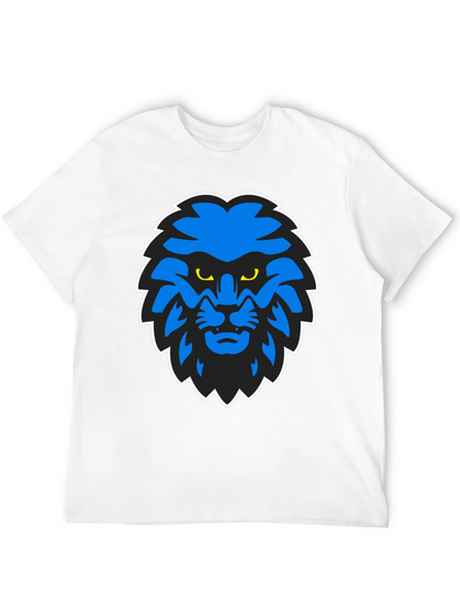 Blue Lion Graphic Black T-Shirt
