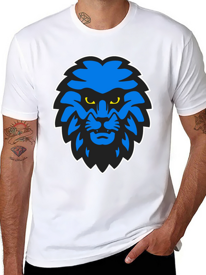 Blue Lion Graphic Black T-Shirt