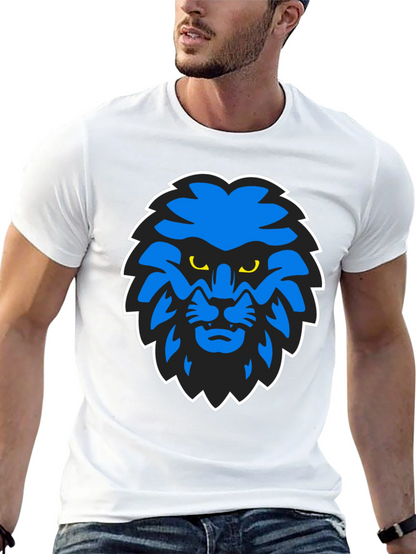 Blue Lion Graphic Black T-Shirt