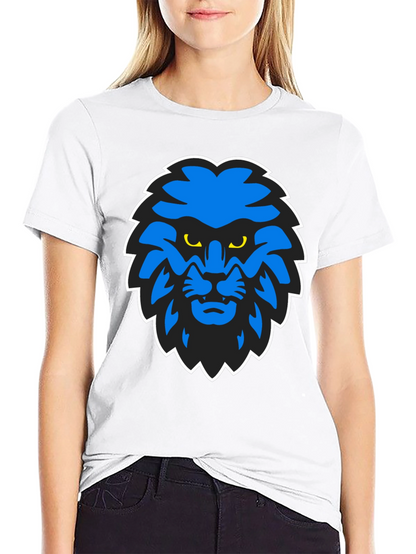 Blue Lion Graphic Black T-Shirt