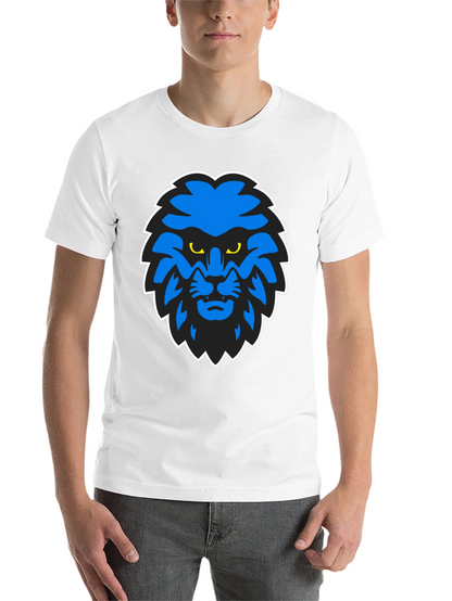 Blue Lion Graphic Black T-Shirt