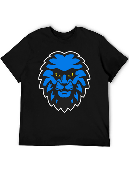Blue Lion Graphic Black T-Shirt