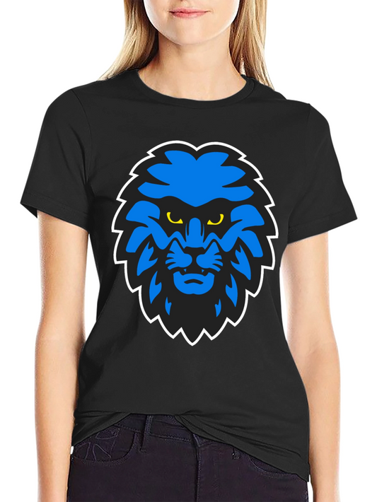 Blue Lion Graphic Black T-Shirt