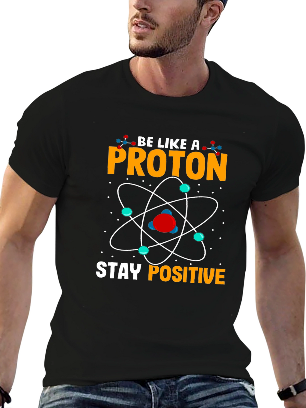 Stay Positive Proton Graphic T-Shirt
