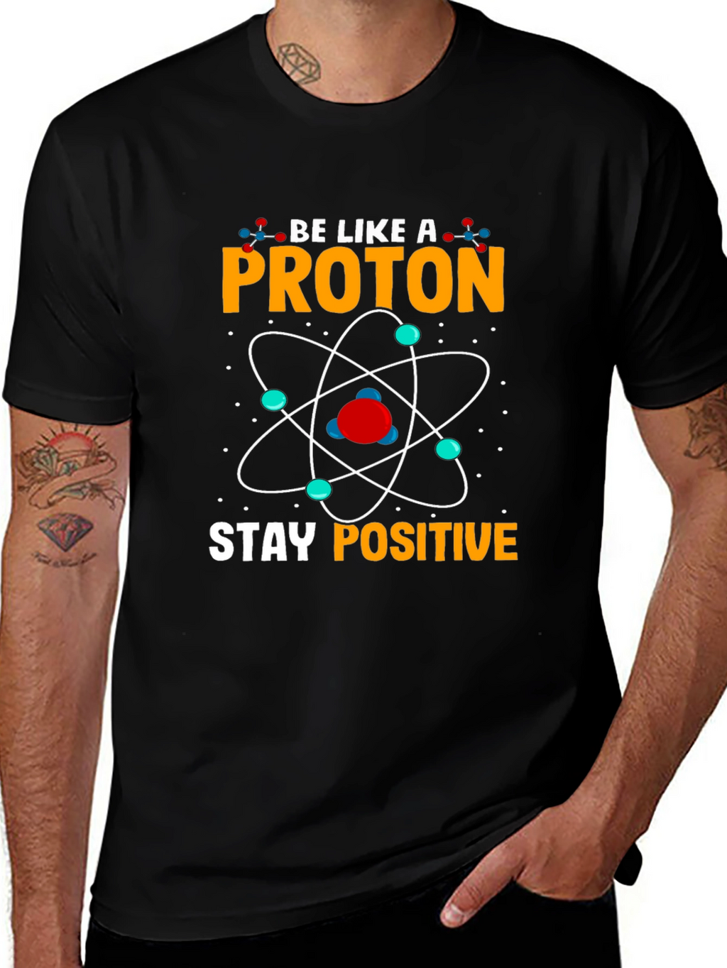 Stay Positive Proton Graphic T-Shirt