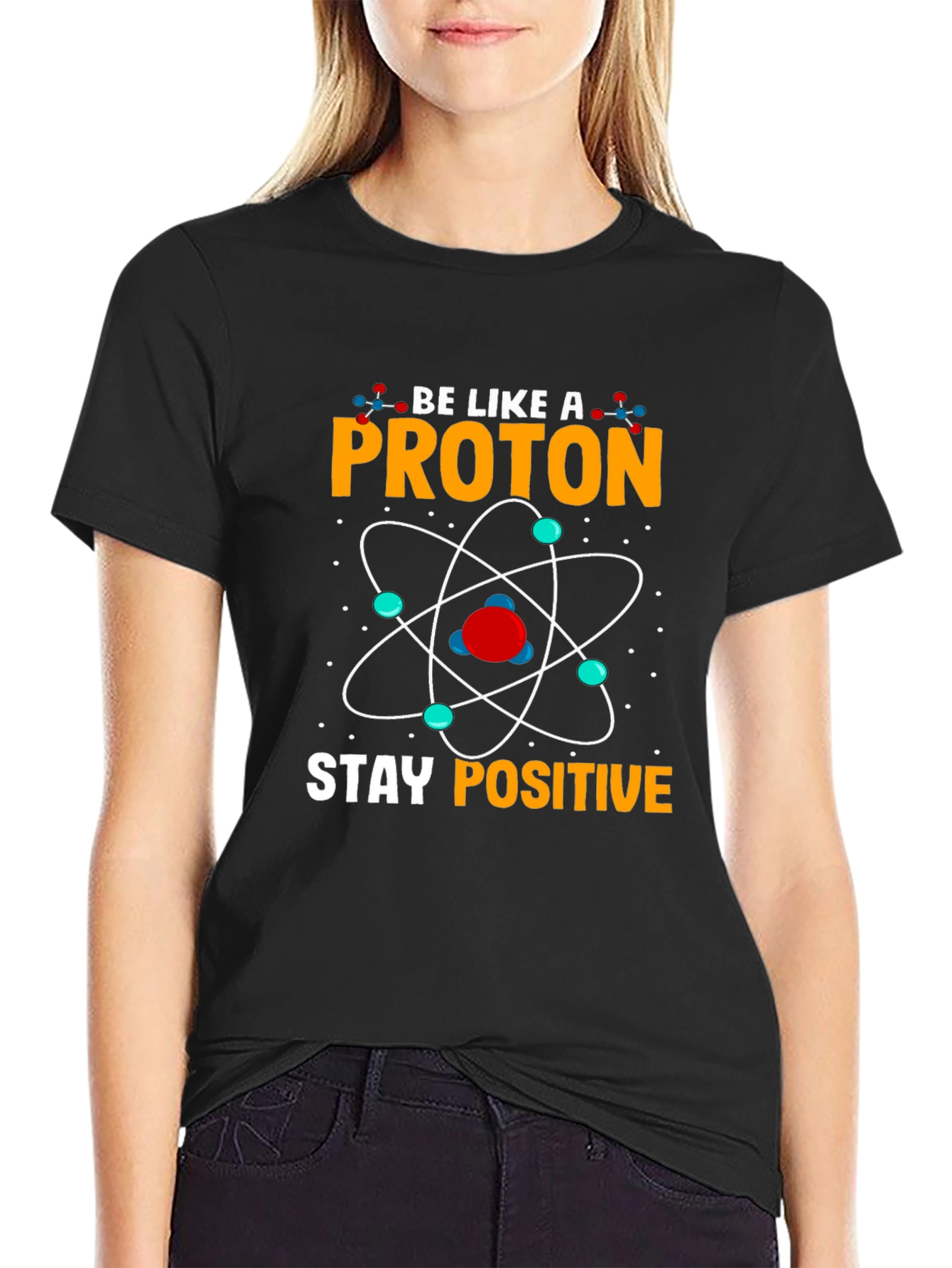 Stay Positive Proton Graphic T-Shirt