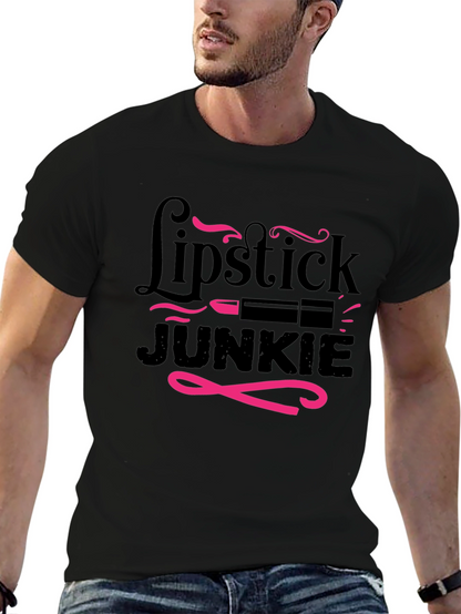 Lipstick Junkie Graphic T-Shirt - Stylish & Fun