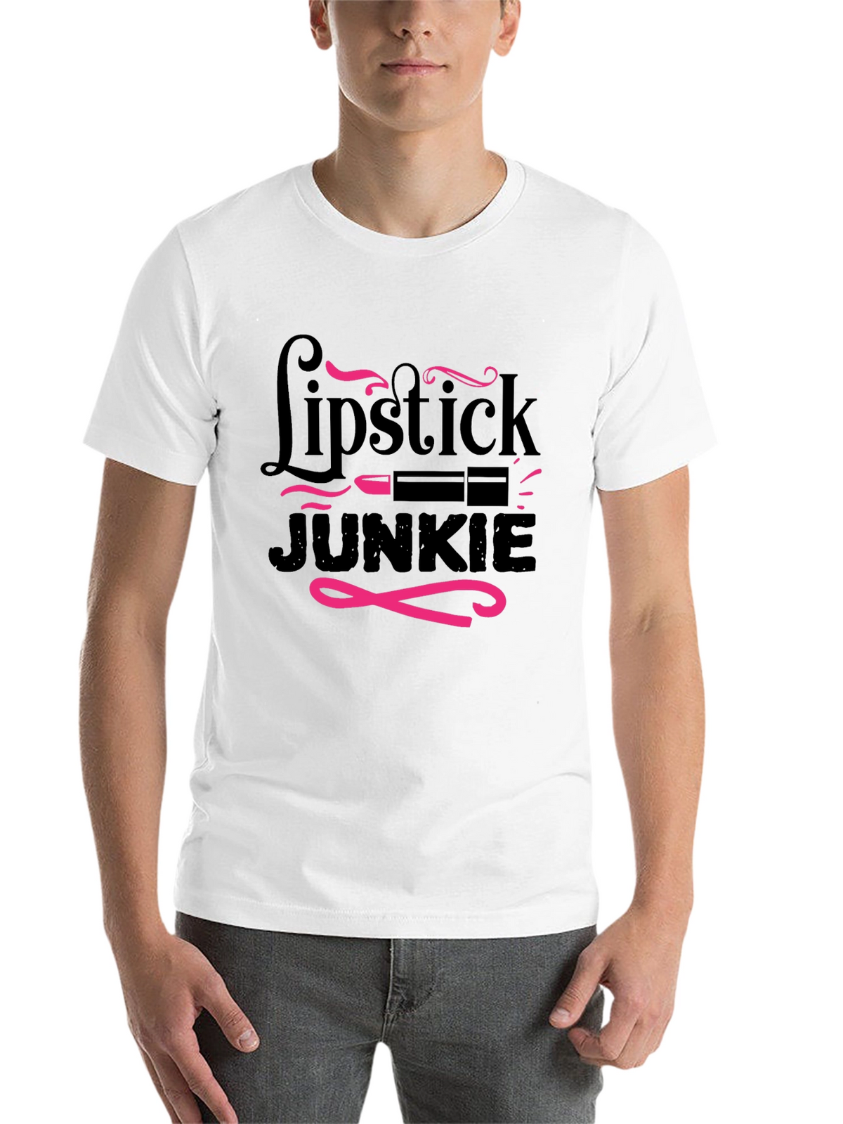 Lipstick Junkie Graphic T-Shirt - Stylish & Fun