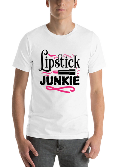 Lipstick Junkie Graphic T-Shirt - Stylish & Fun