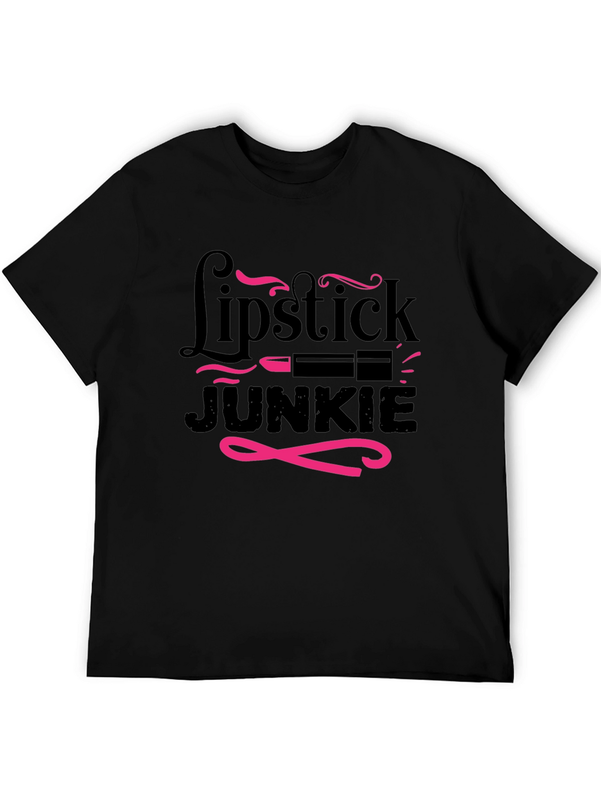 Lipstick Junkie Graphic T-Shirt - Stylish & Fun