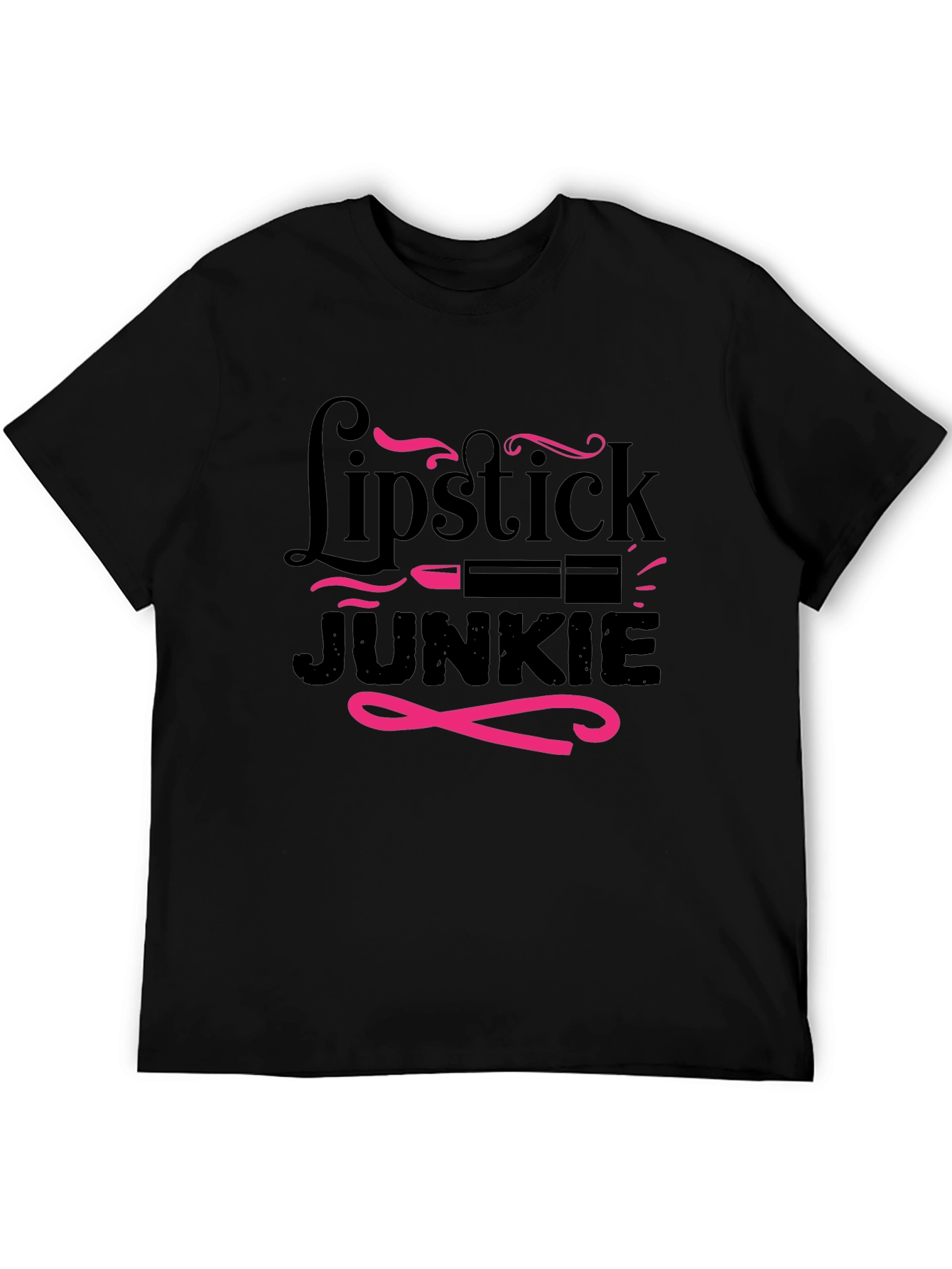 Lipstick Junkie Graphic T-Shirt - Stylish & Fun