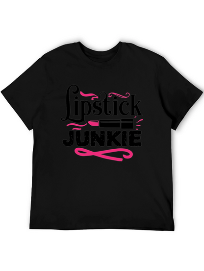 Lipstick Junkie Graphic T-Shirt - Stylish & Fun