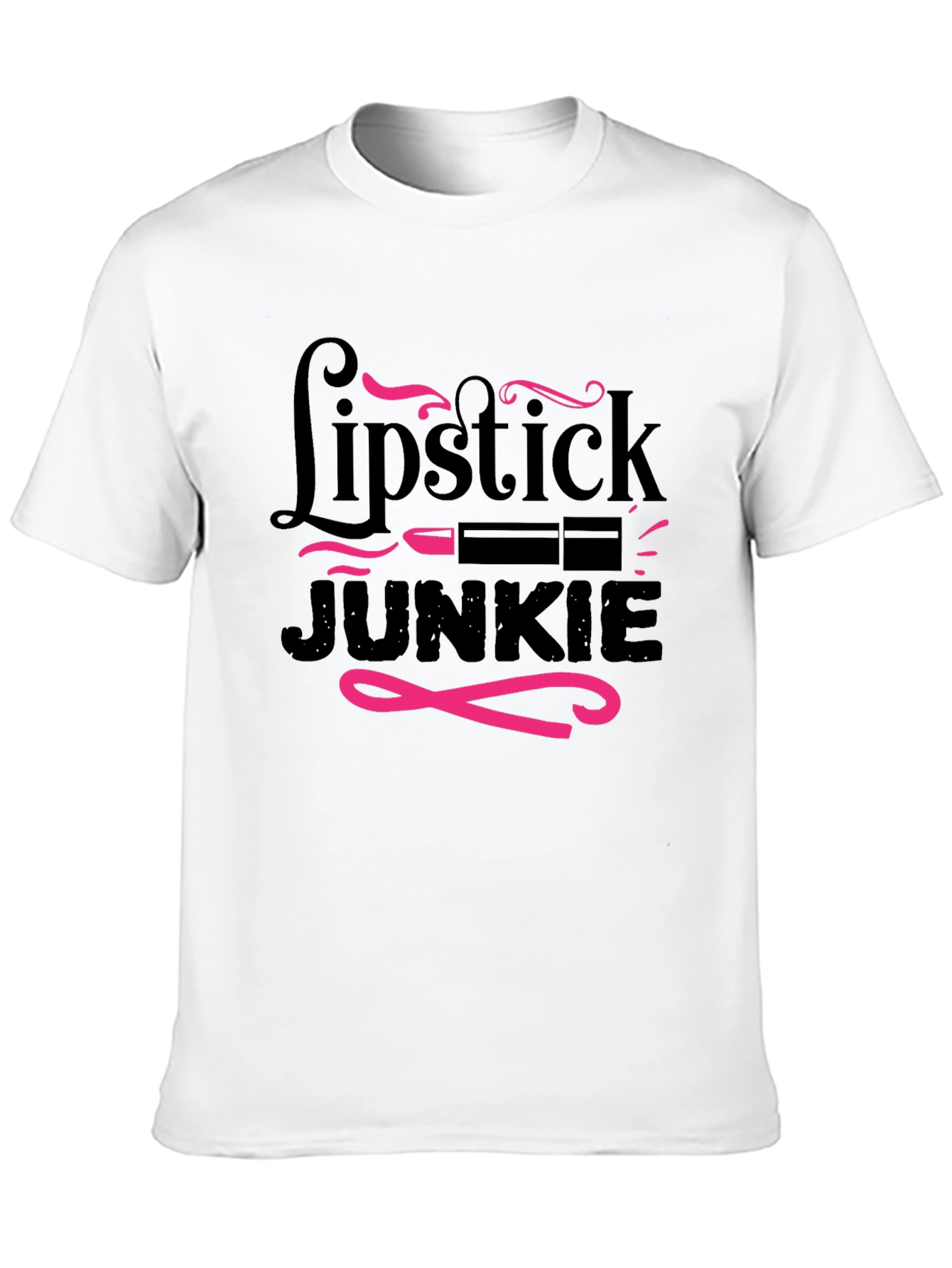 Lipstick Junkie Graphic T-Shirt - Stylish & Fun