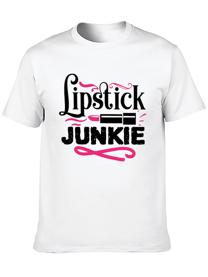 Lipstick Junkie Graphic T-Shirt - Stylish & Fun