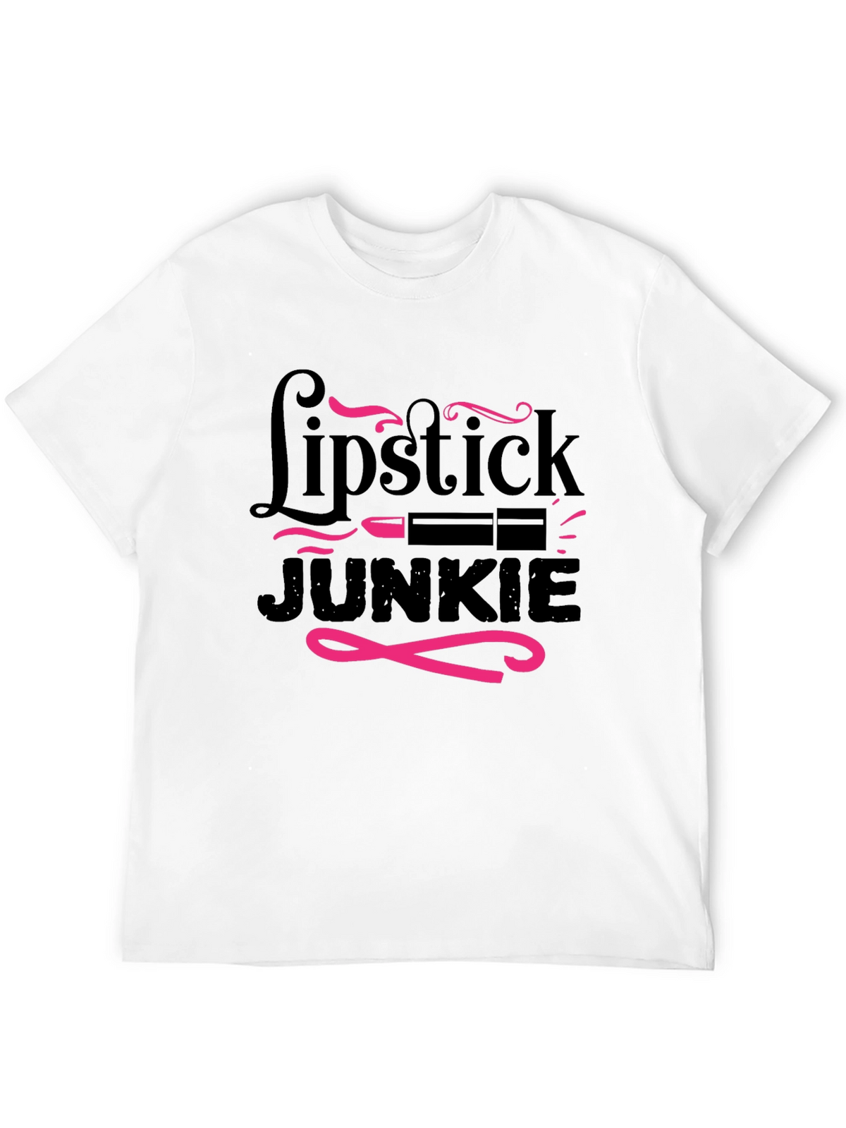 Lipstick Junkie Graphic T-Shirt - Stylish & Fun