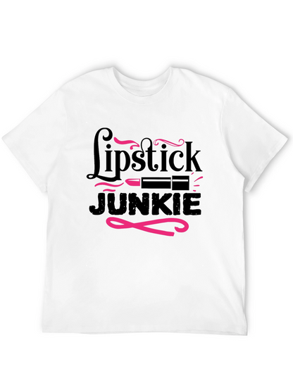Lipstick Junkie Graphic T-Shirt - Stylish & Fun