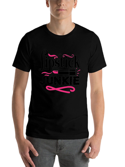 Lipstick Junkie Graphic T-Shirt - Stylish & Fun