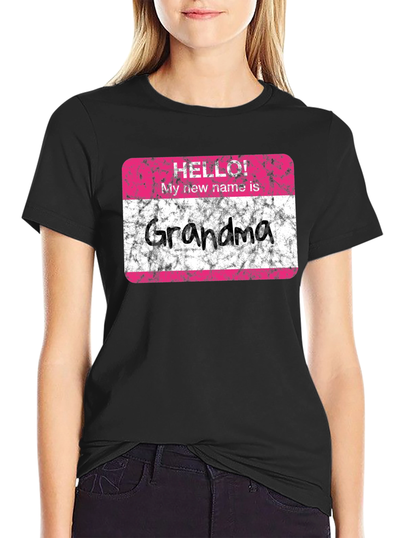 Hello Grandma T-Shirt - New Grandmother Gift