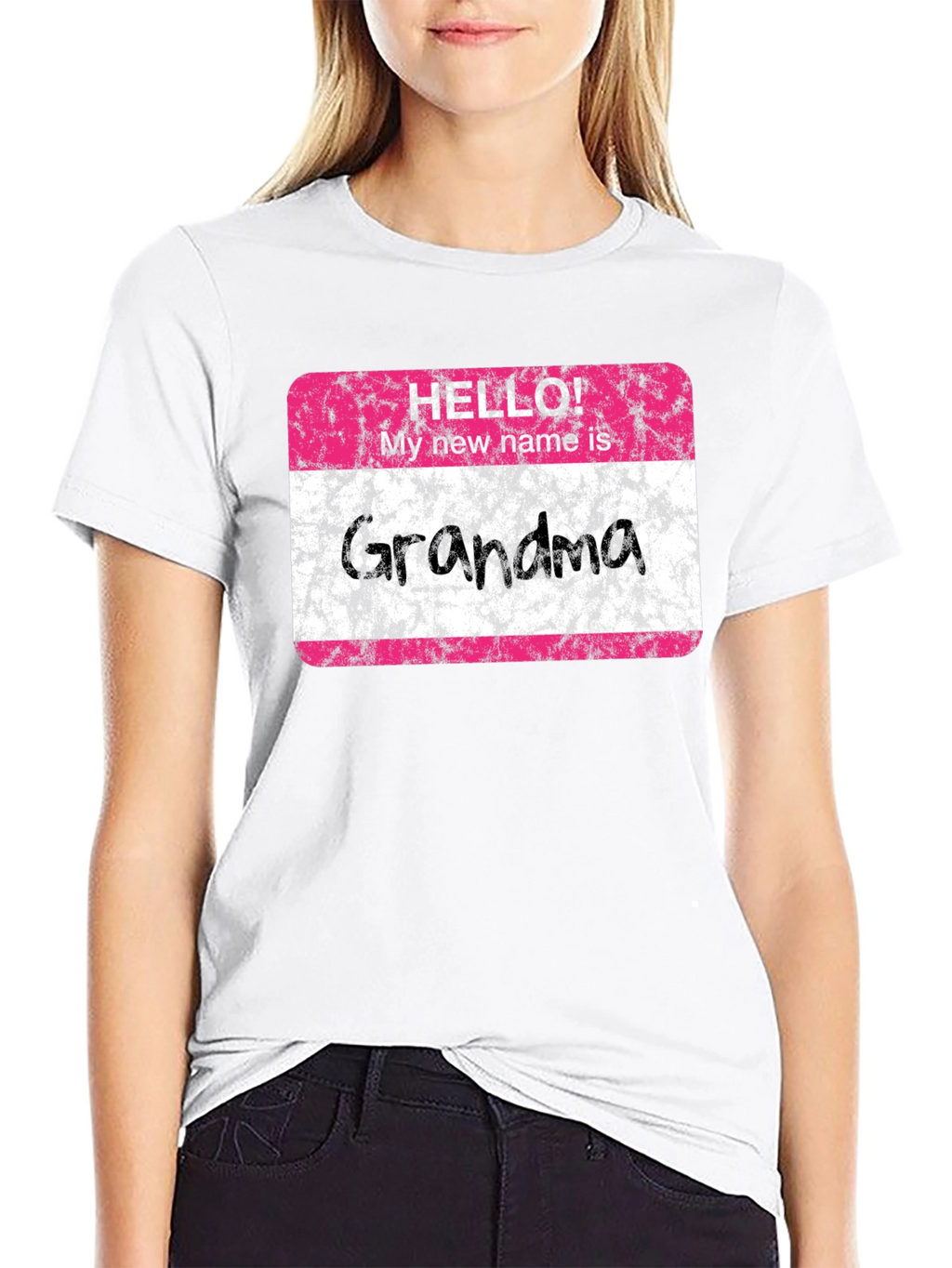 Hello Grandma T-Shirt - New Grandmother Gift