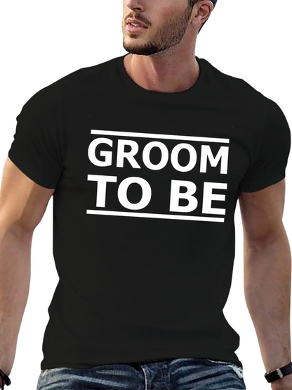 Groom To Be T-Shirt - Black Cotton Blend