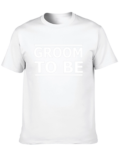 Groom To Be T-Shirt - Black Cotton Blend