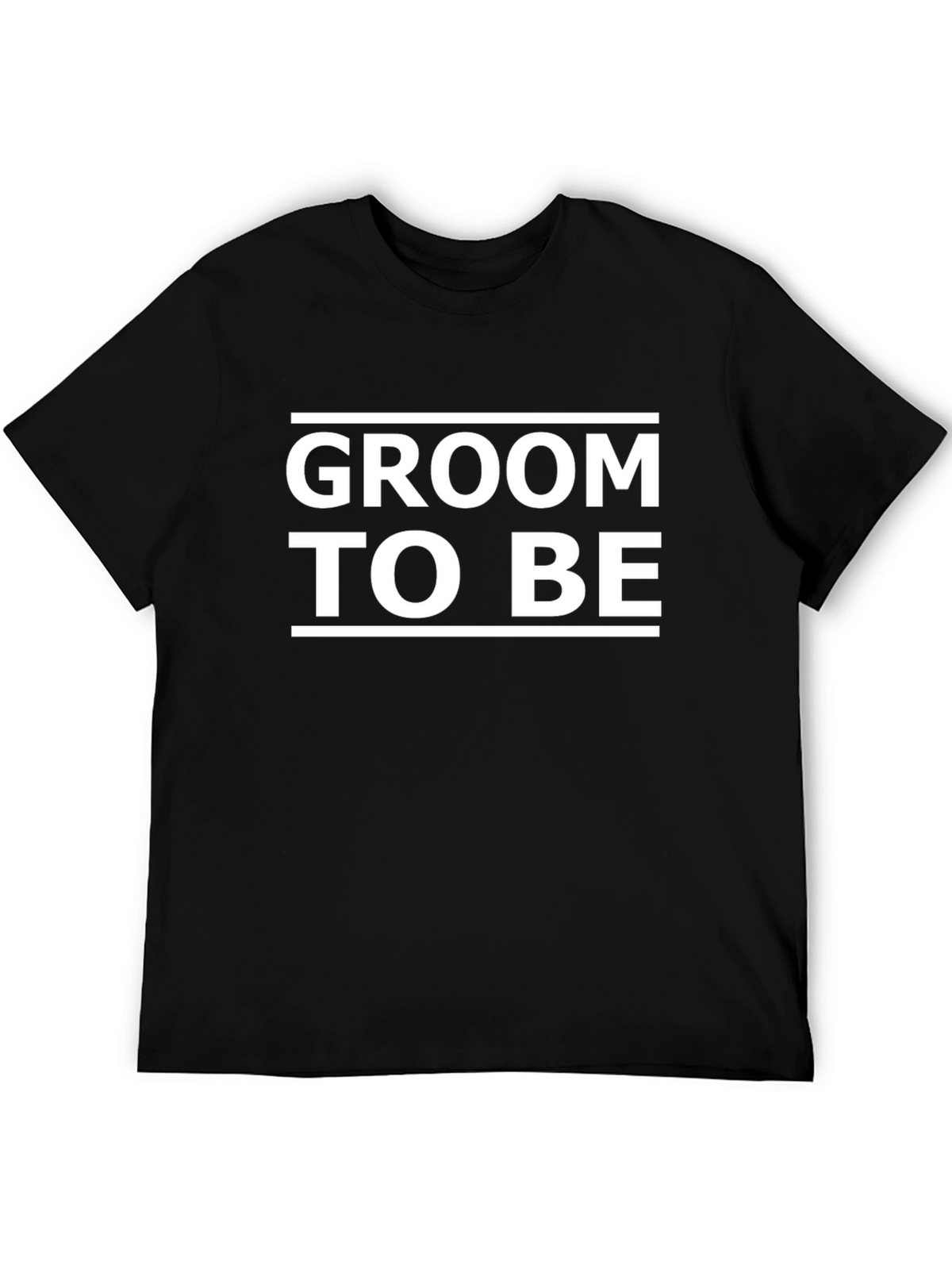 Groom To Be T-Shirt - Black Cotton Blend