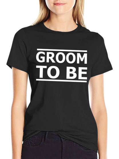 Groom To Be T-Shirt - Black Cotton Blend