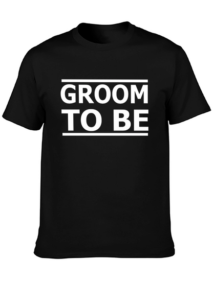 Groom To Be T-Shirt - Black Cotton Blend