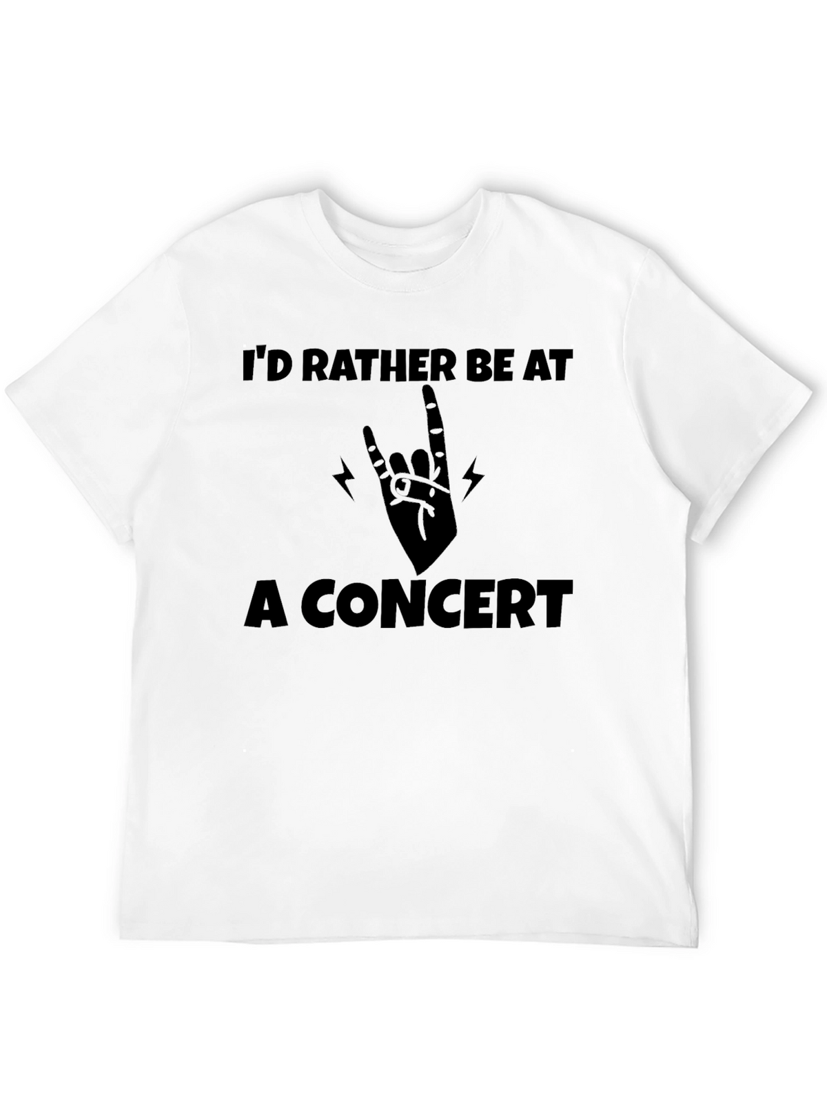 Concert Lover Black T-Shirt