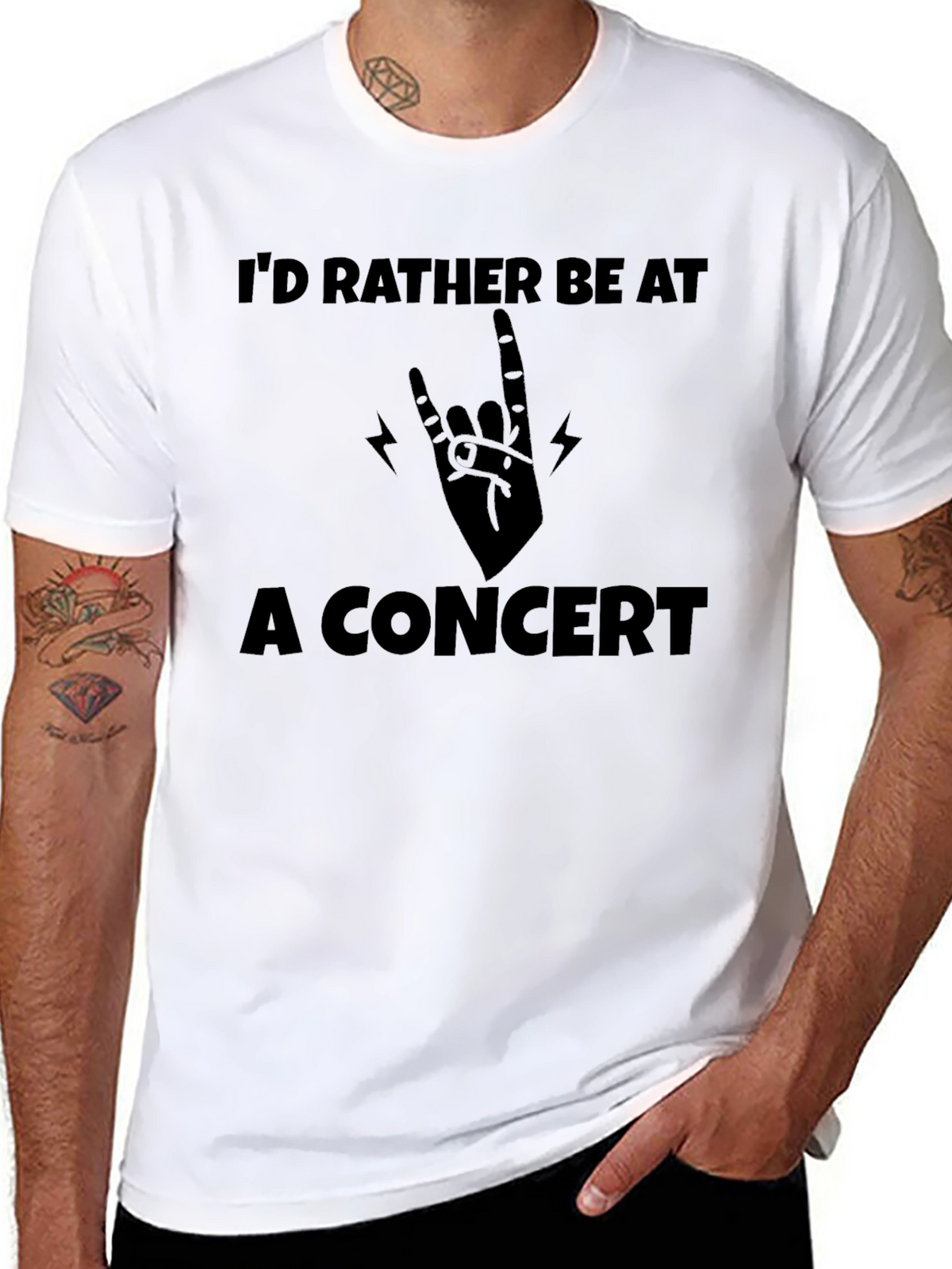Concert Lover Black T-Shirt