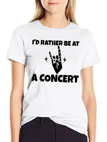 Concert Lover Black T-Shirt