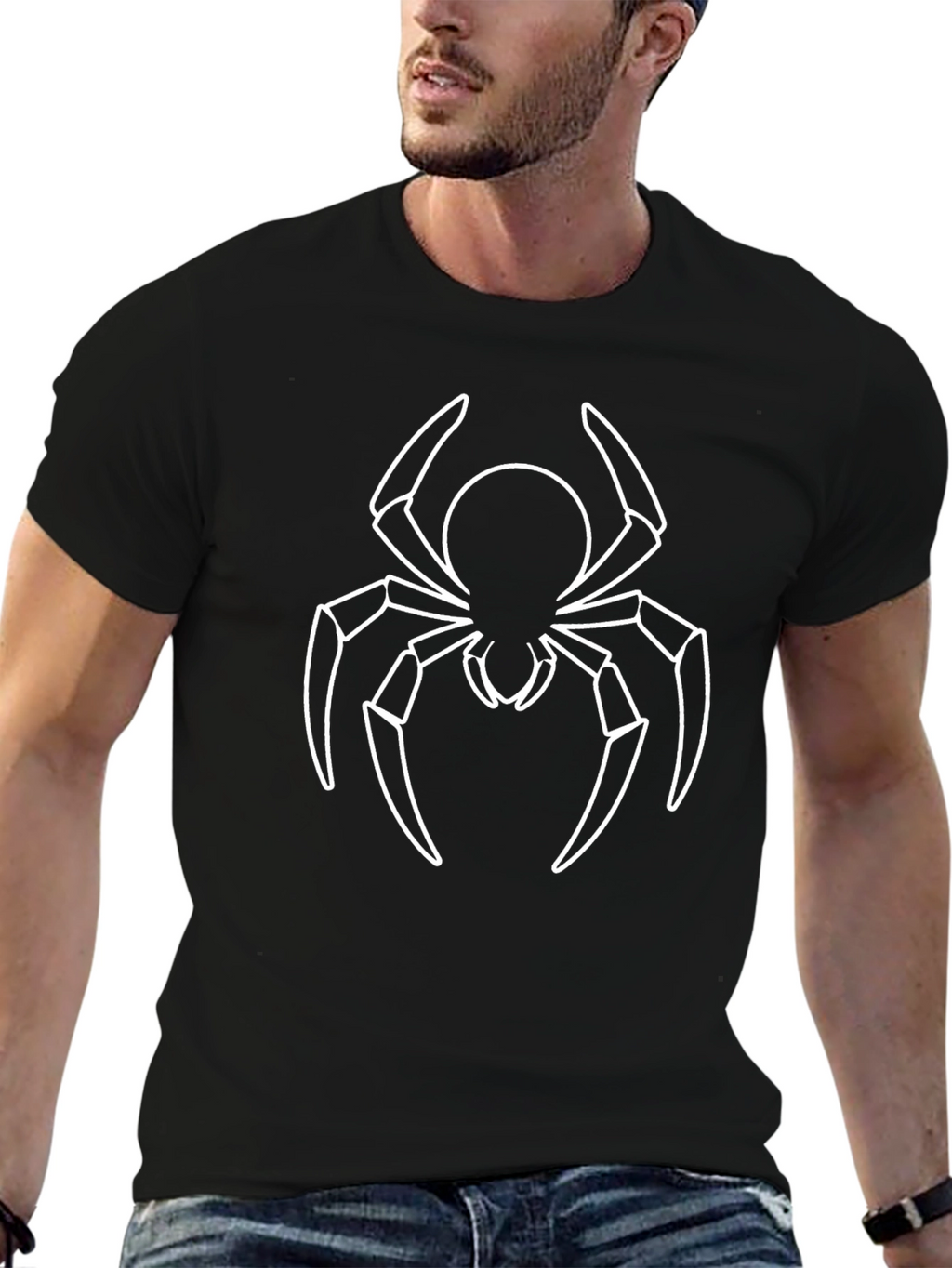 Spider Graphic Black T-Shirt - Casual Style