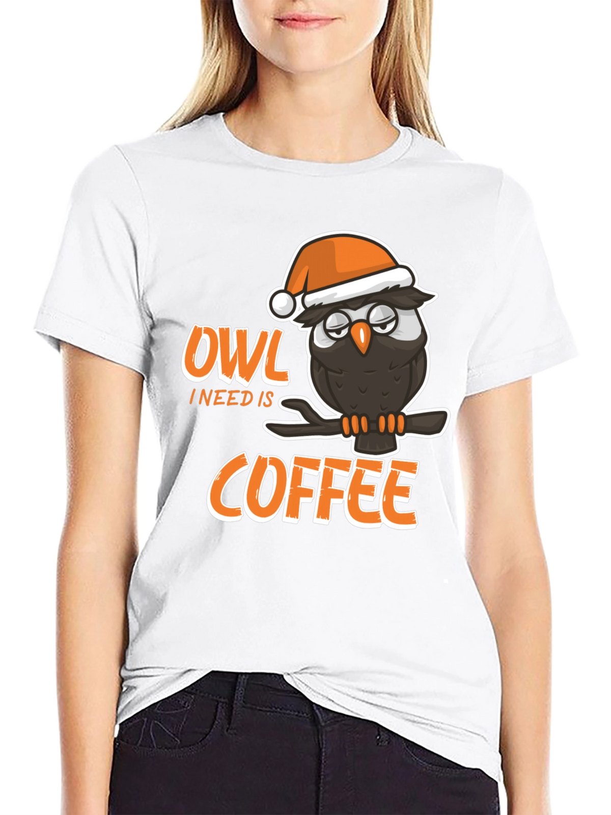 Owl I Need Is Coffee Graphic T-Shirt