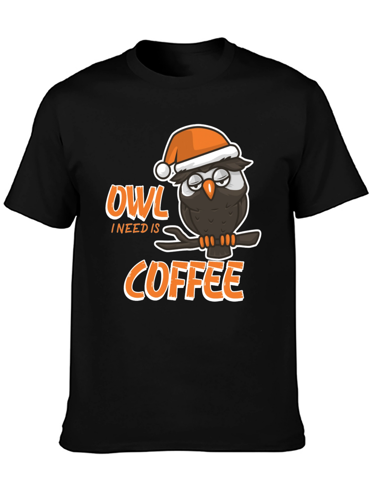 Owl I Need Is Coffee Graphic T-Shirt