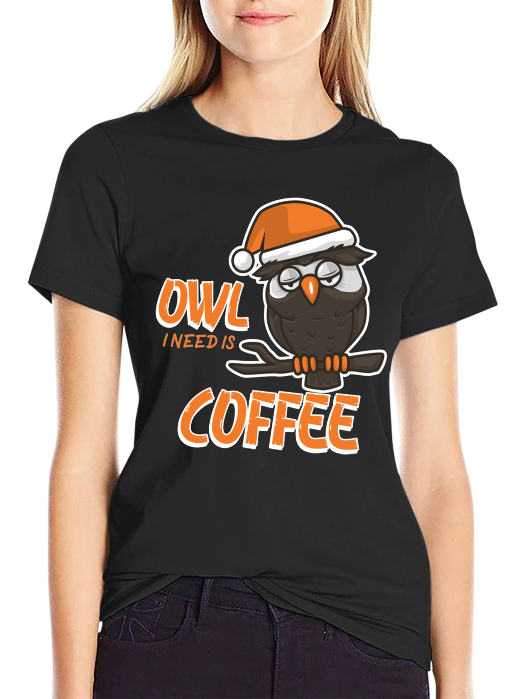 Owl I Need Is Coffee Graphic T-Shirt