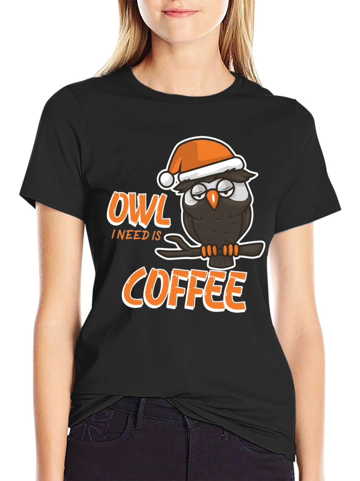 Owl I Need Is Coffee Graphic T-Shirt