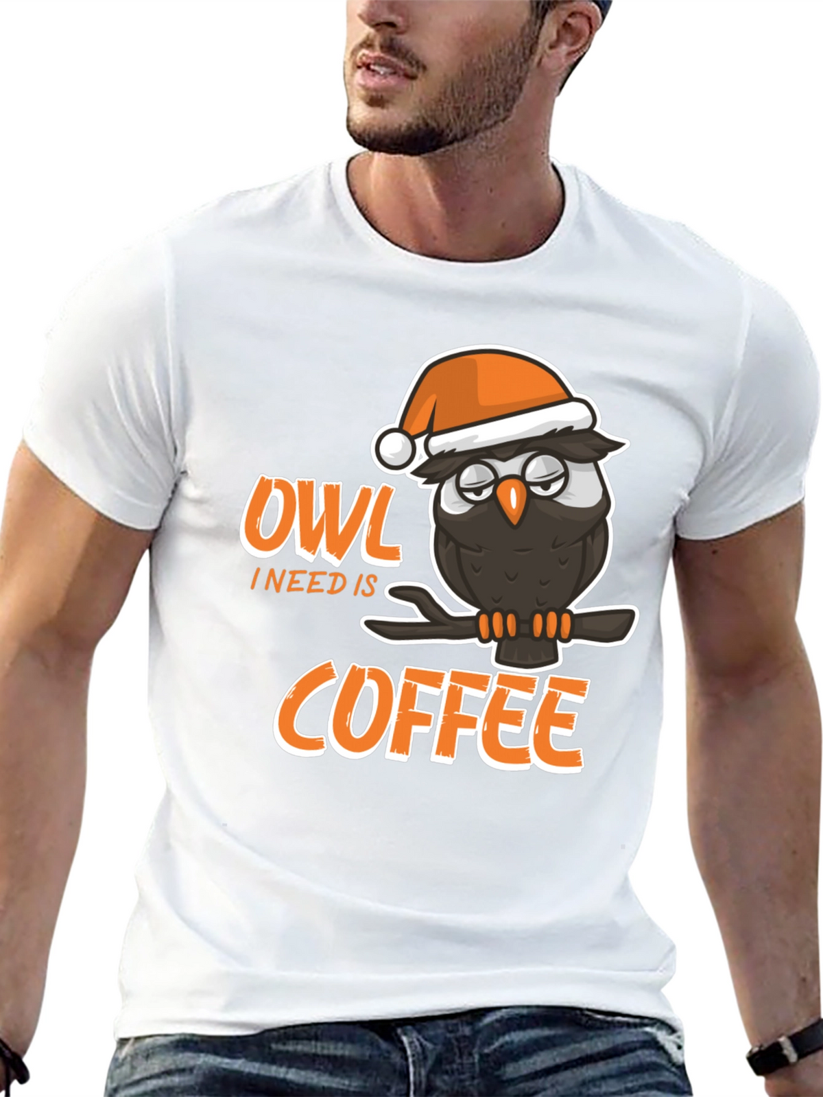 Owl I Need Is Coffee Graphic T-Shirt