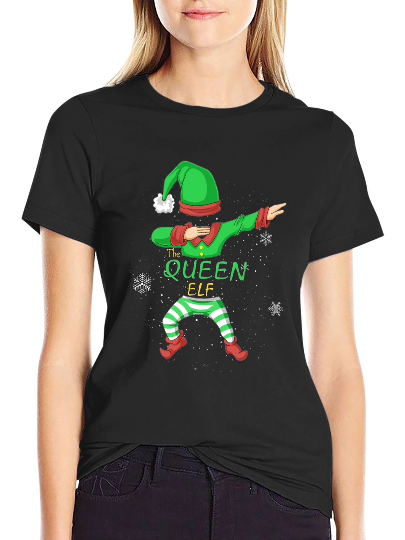 The Queen Elf Dabbing Christmas T-Shirt