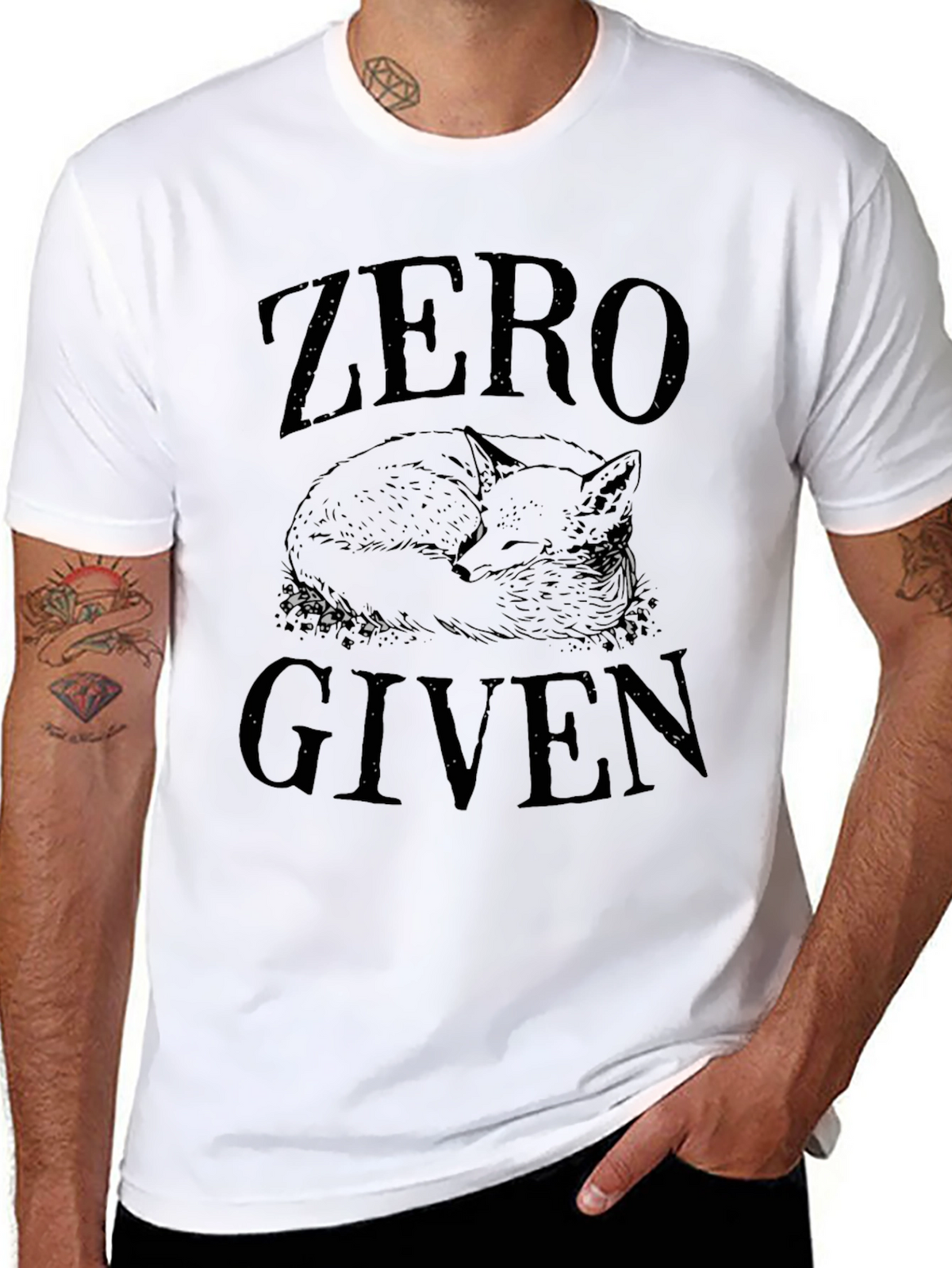 Zero Fox Given T-Shirt - Mens Black Graphic Tee