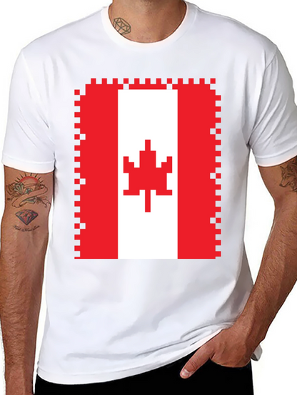 Pixelated Canadian Flag T-Shirt